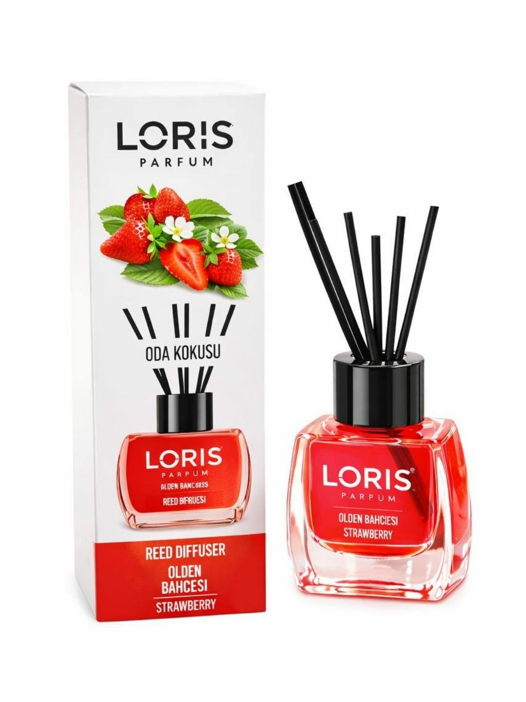 Ароматический диффузор для дома LORIS Parfum Olden Bahcesi Strawberry (Клубника), 50 мл