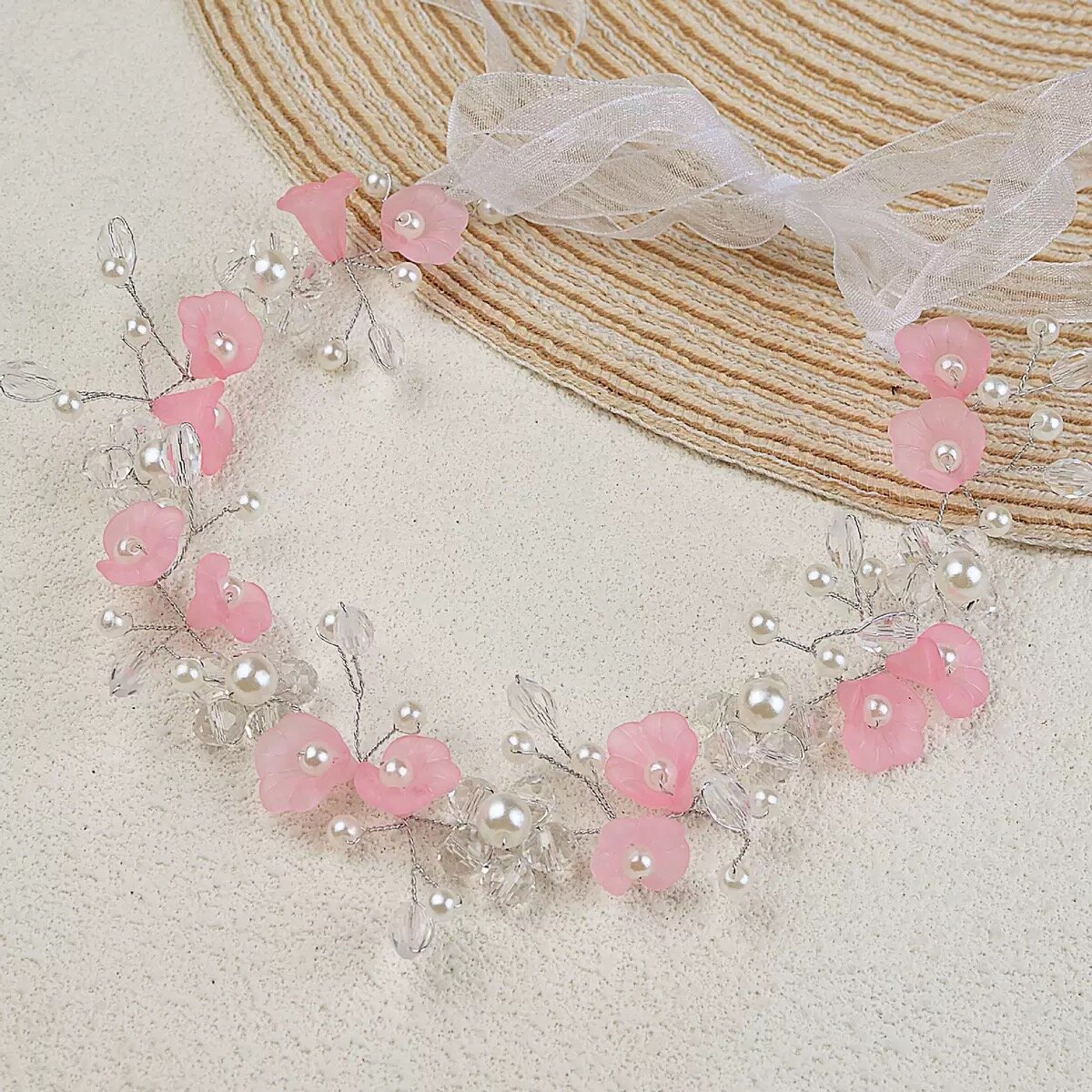 Диадема Savdo Belgisi, ручная работа с жемчугом, для свадебных причёсок