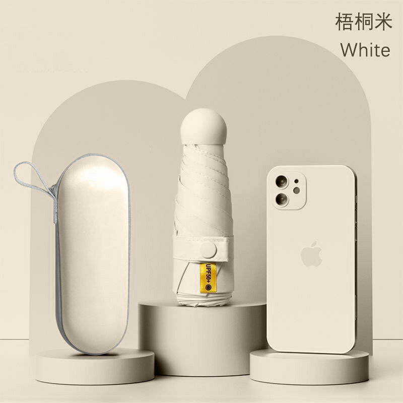Новый мини-зонт 30% off 50% off с защитой от ультрафиолета, портативный зонт для солнечных и дождливых дней, женский зонт с возможностью персонализации.
