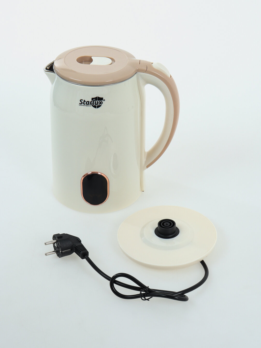 Электрочайник Starlux, 2-2,5 литра - Кремовый — фото 1