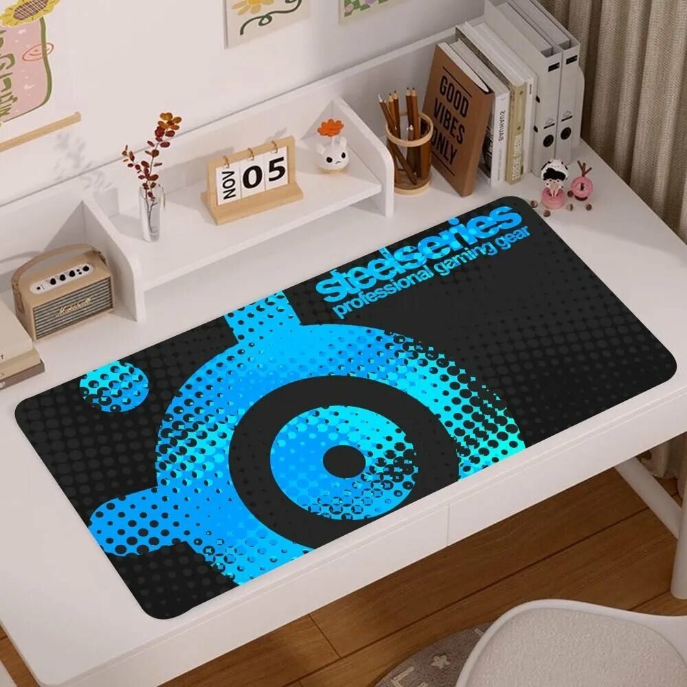 SteelSeries Коврик для мыши, XXL, голубой, черный матовый