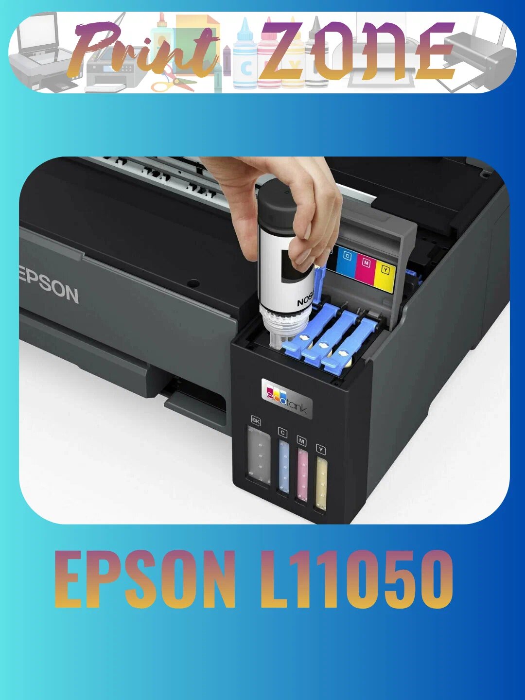 Epson L11050 EcoTank — принтер для документов и графики, A3+, USB, Wi-Fi — фото 1