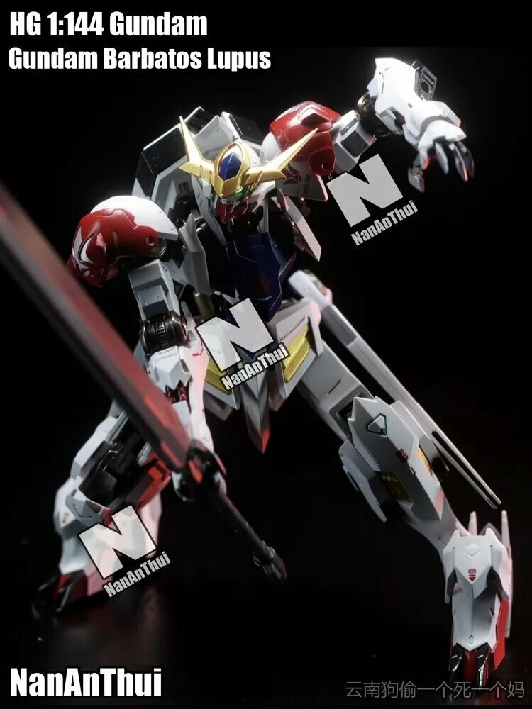 Сборная Игрушечная фигурка модель HG 1:144 Gundam Barbatos Lupus, Высококачественная модель, Поставляется с бесплатными наклейками и кронштейнами.