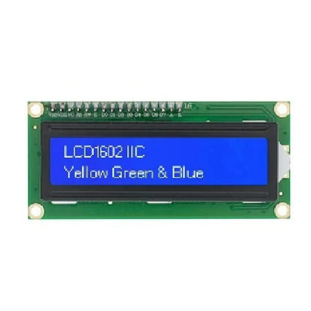 Символьный дисплей LCD1602 + I²C PCF8574 (синяя подсветка)