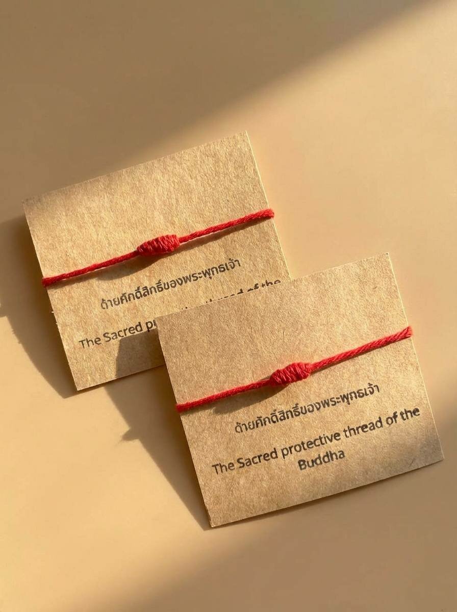 Плетеный браслет TEPLO, красный — фото 1