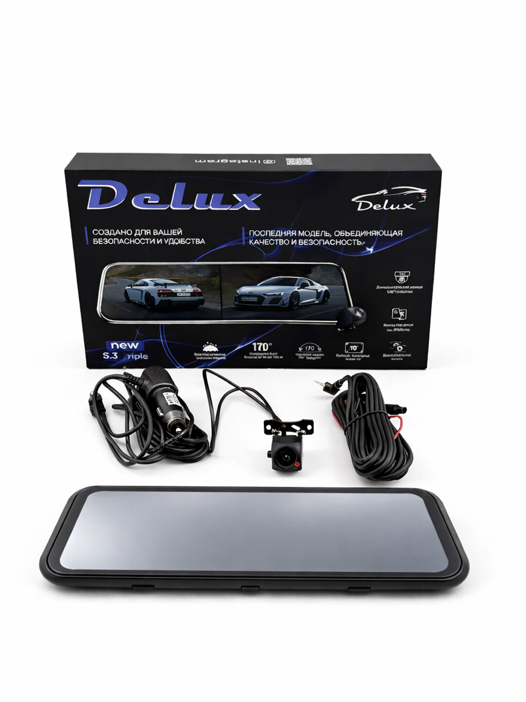 Видеорегистратор DELUX FULL HD, с сенсорным экраном — фото 1