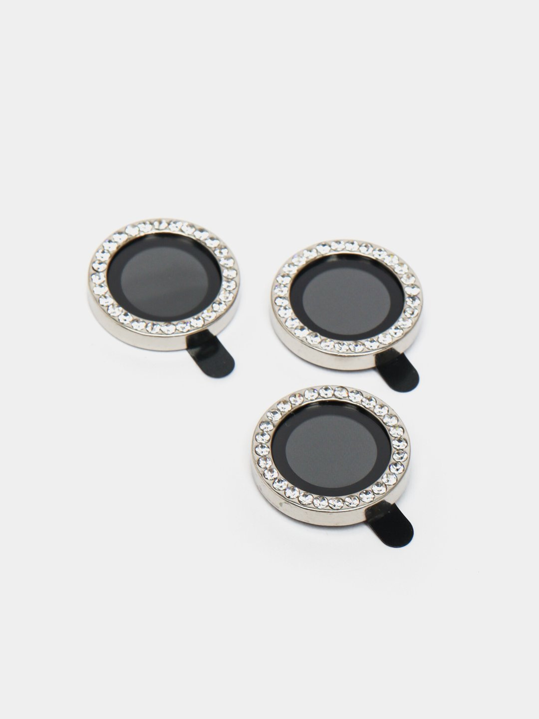 Защитное стекло для камеры, с блестящими камнями, Apple iPhone 16 Pro / 16 Pro Max, для девушек — фото 1