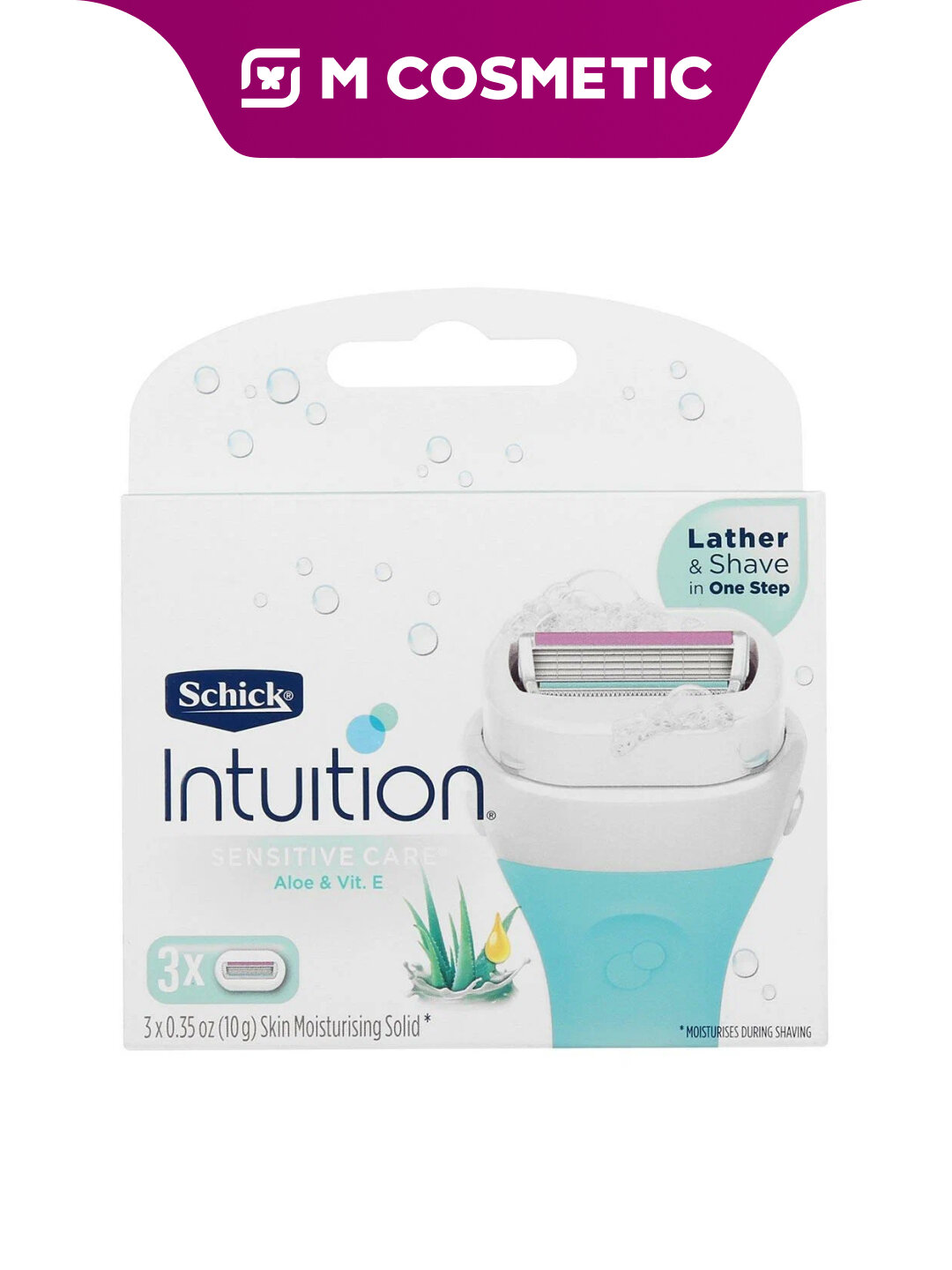 Кассеты Schick Intuition Women Naturals, для женщин, 3 штуки