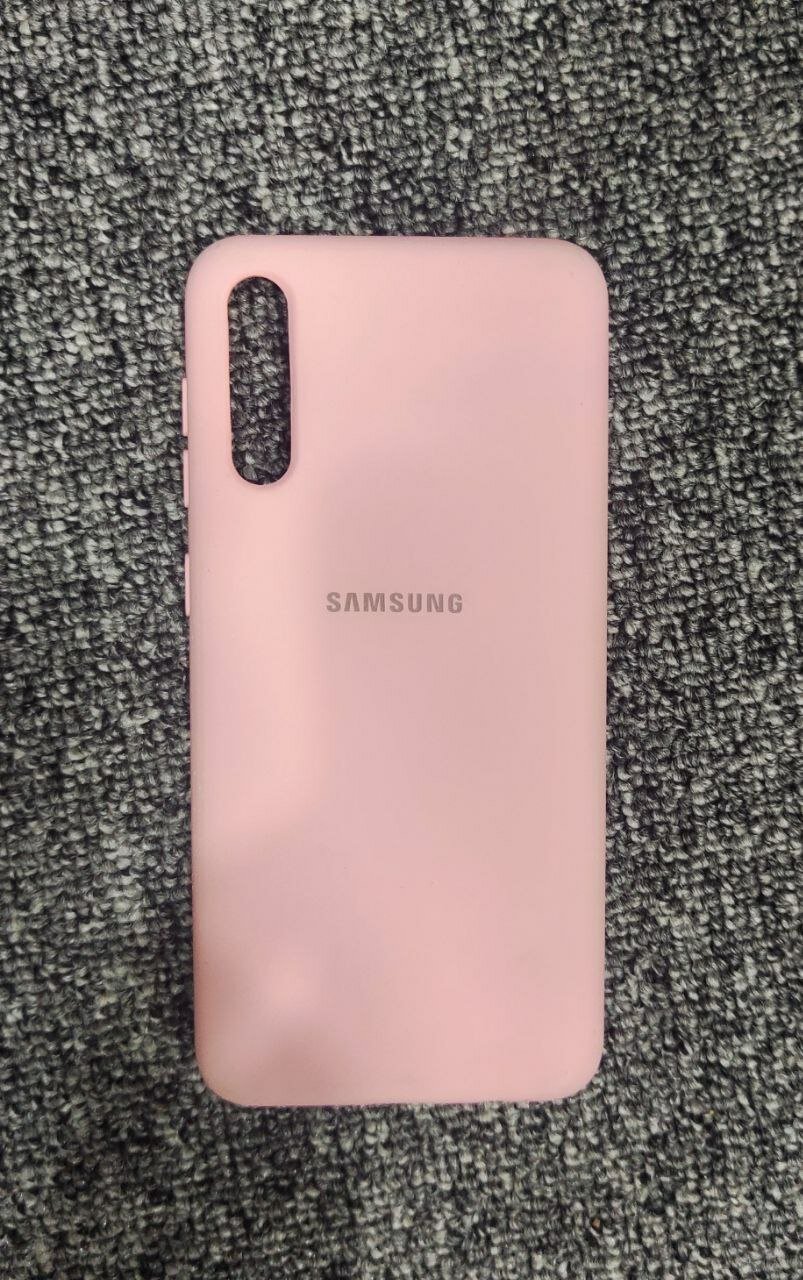 Защитиный чехол для смарфона Samsung Galaxy A30s/A50s розовый гелевый 1 шт