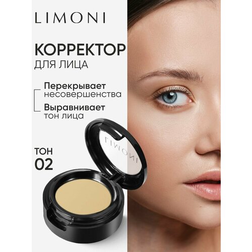 фото Limoni корректор для лица skin perfect corrector в футляре, оттенок 02