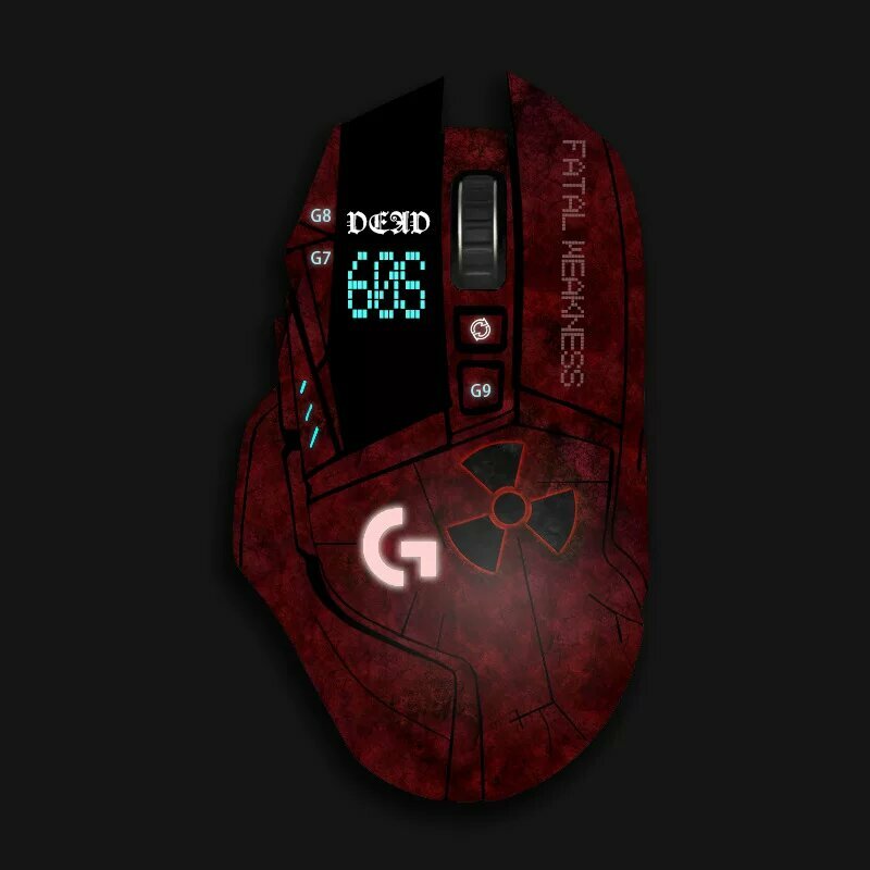 Logitech G502 Hero наклейка для мыши - Шаблон 60, поглощающая пот