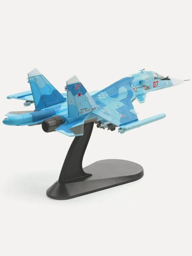 Изображение товара Металлическая модель самолета Су-34 1/100, истребитель ВВС
