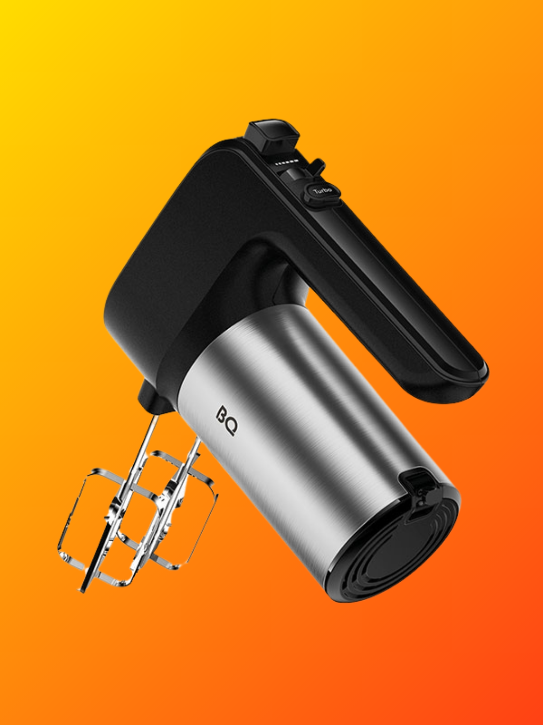 Миксер ручной BQ MX323 Steel-black, мощный 500 Вт, 6 скоростей и Турбо режим, стальной корпус