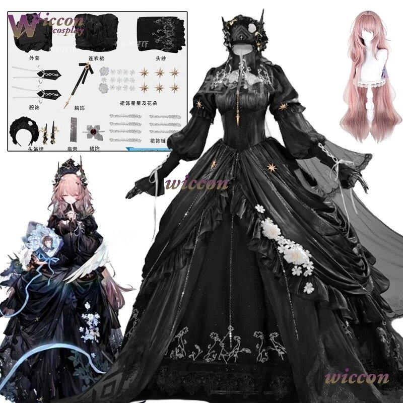 Косплей костюм Аркнайтс Тереза Цивилилайт Этерна XXL, suit wig no crown