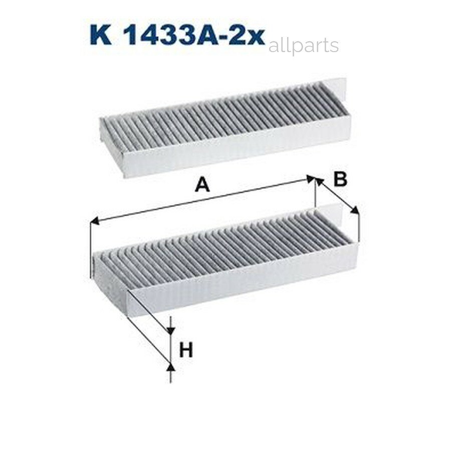 FILTRON 'K1433A2X Фильтр кондиционера CORSA F/Mokka B угольный