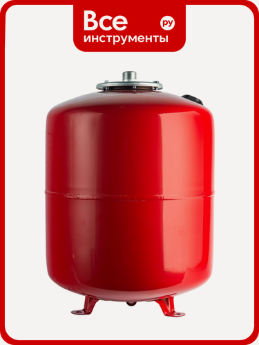 Изображение товара Расширительный бак STOUT STH-0006-000050 стальной, вертикальный напольный тип, цилиндрический корпус, для систем