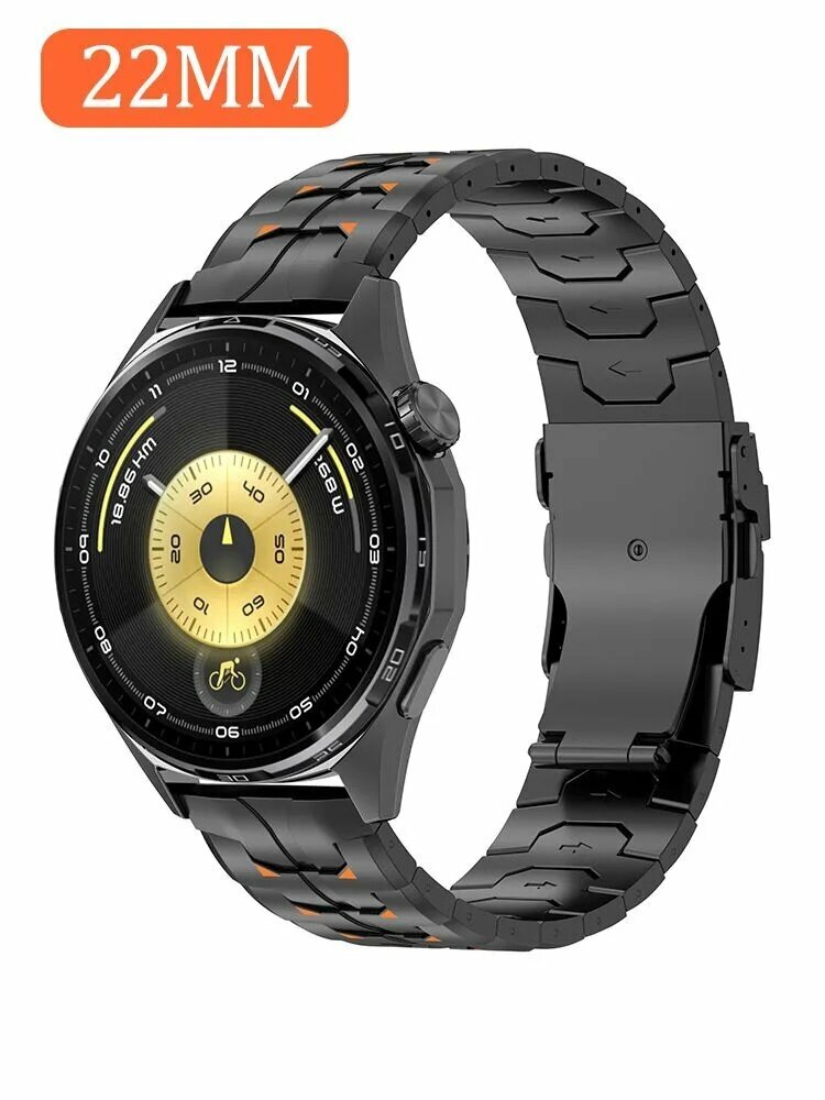 22 мм Титановый ремешок для Huawei Watch GT6 GT6 Pro GT5 GT4 WATCH5 46MM, Xiaomi S4 браслет 22 мм