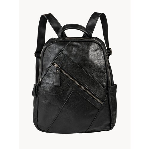 Рюкзак женский городской CAPRI натуральная кожа CAP-5815-Black-w черный