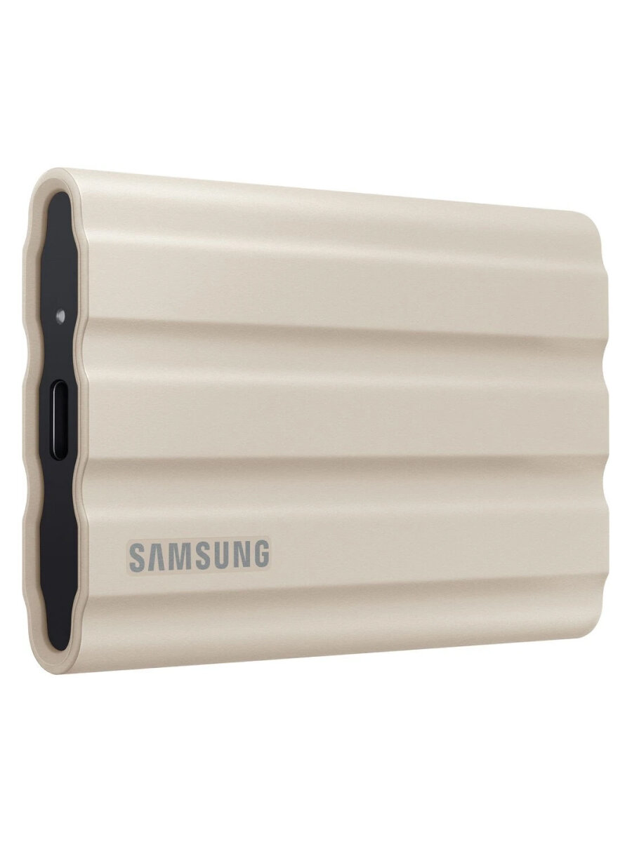 Внешний накопитель SSD SAMSUNG 1Tb T7 Shield бежевый (USB Type-C, 1050/1000 Mb/s) (MU-PE1T0K/EU)