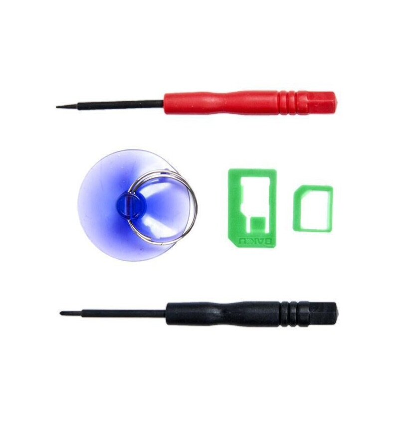 Набор инструментов BAKU BK-7296 (5 в 1) для ремонта мобильных телефонов и ноутбуков iPhone, iPad, Samsung