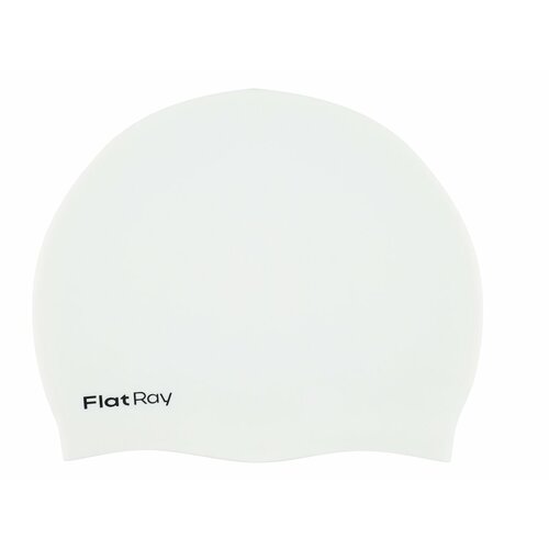 фото Шапочка для павания силиконовая flat ray silicone swim cap (белый)