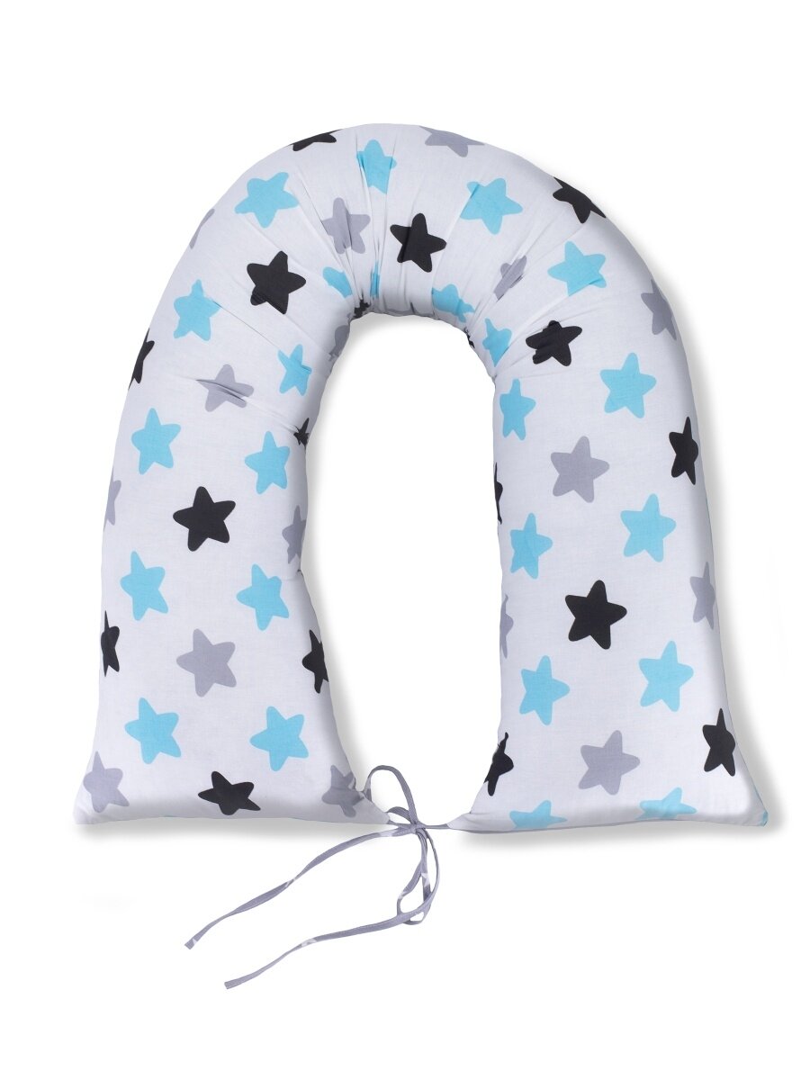 Наволочка на подушку валик для беременных в форме I 145х25см — фото 1