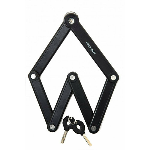 фото Замок велосипедный vinca складной, длина 845мм, ширина звена 25мм vinca sport