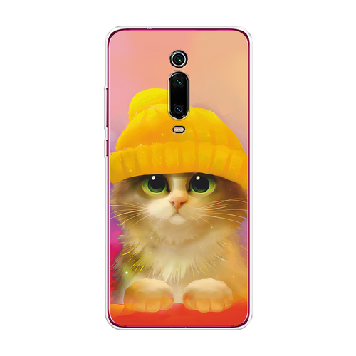 Силиконовый чехол на Xiaomi Mi 9T / Сяоми Ми 9Т Котенок в желтой шапке чехол пластиковый xiaomi mi5 котенок в желтой шапке