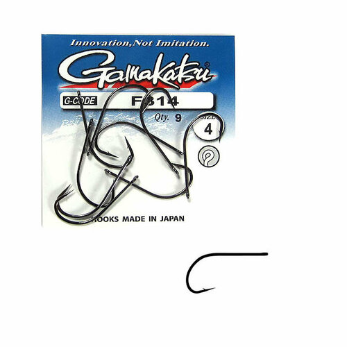 фото Крючки gamakatsu g-code f314 n/l № 4 (9шт)