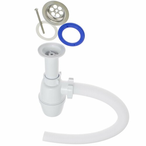 Сифон Е-40021 бутылочный (эконом) 1 1/2