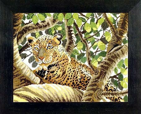 Царственный Леопард (канва) 38002A