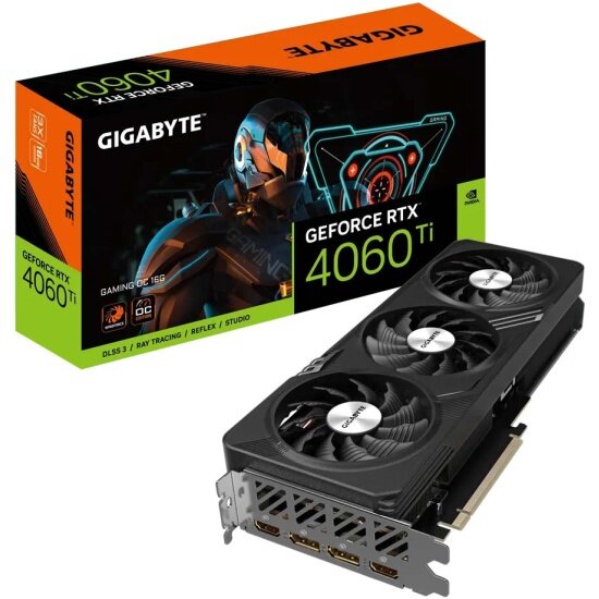 Видеокарта GIGABYTE GeForce RTX 4060 Ti GAMING OC 16G