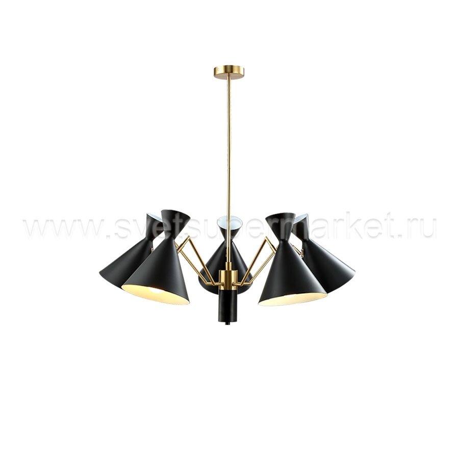 Люстра Crystal Lux JOVEN JOVEN SP5 GOLD/BLACK - фото №6