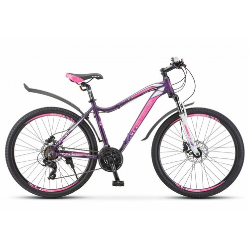 Женский велосипед Stels Miss 7500 D V010, год 2022, цвет Фиолетовый, ростовка 16