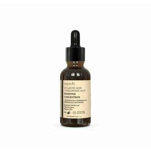 Neemli Naturals 10% Lactic Acid + Hyaluronic Acid Renewing Concentrate Антивозрастной концентрат для лица с молочной и гиалуроновой кислотами 30мл