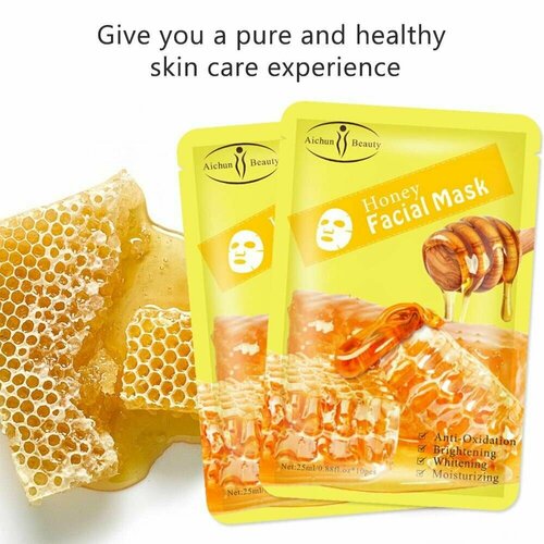 Маска для лица Aichun Beauty, с экстрактом меда, 25 мл, 10 шт в 1 упаковке