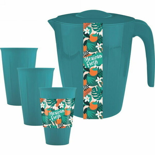 Набор для напитков Кувшин 19л3 стакана 035л Vanilla Mexican fresh 880₽