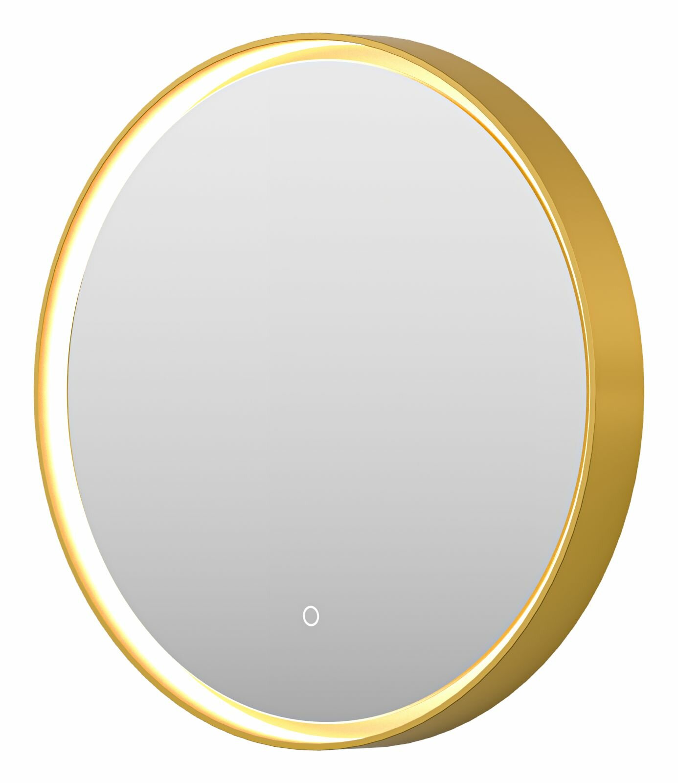 Зеркало Brevita PLUTO - 600х600 круглое (золото) сенсор на зеркале - фотография № 4