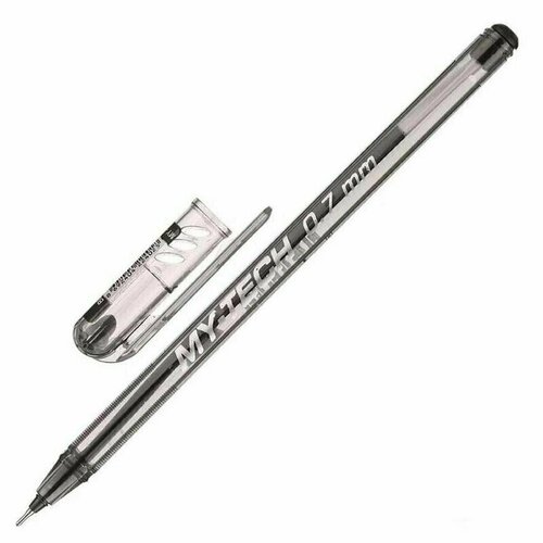 Ручка шариковая неавтоматическая Pensan My-Tech черная толщина линии 0.5 мм, 1599457