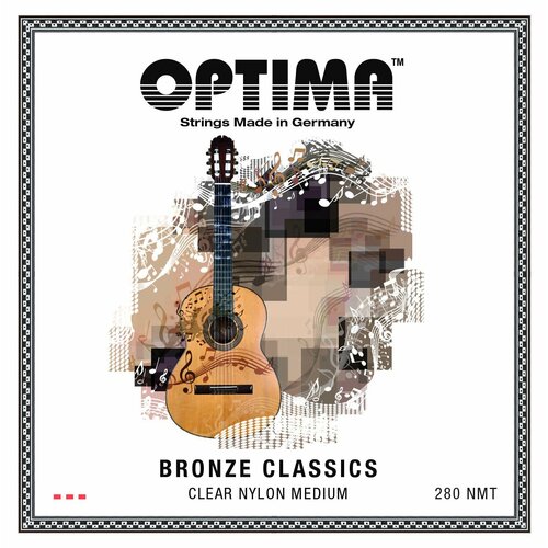 Струны для классической гитары Optima Bronze Classics Nylon Set 280. NMT