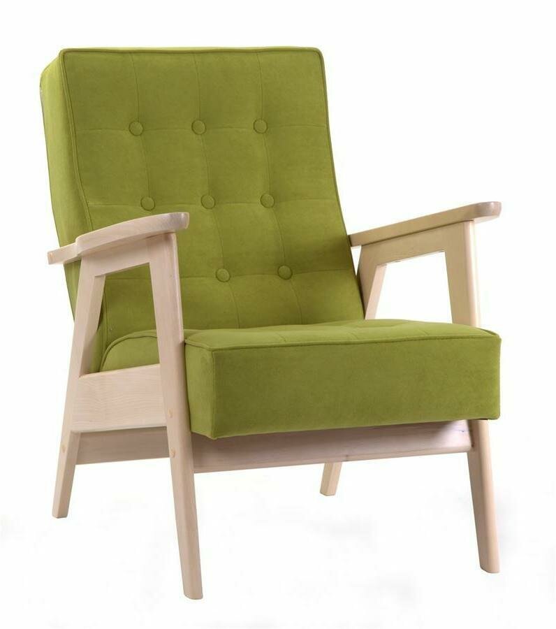 фото Кресло RB ретро беленый дуб/RS 20 - Лайм