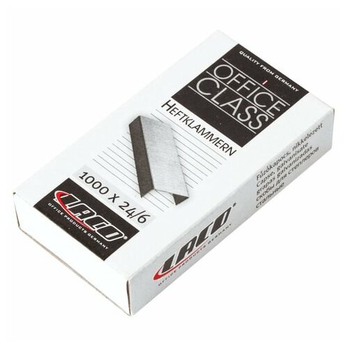 Laco 261101 Скобы для степлера №24/6, 1000 штук, laco (германия), до 30 листов, нк24/6