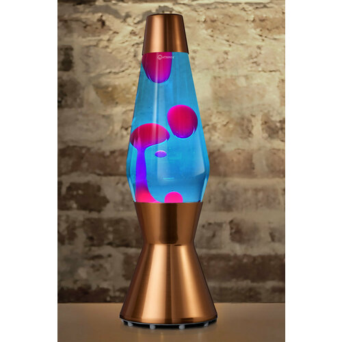 Лава-лампа Mathmos Astro Розовая/Синяя Copper (Воск)