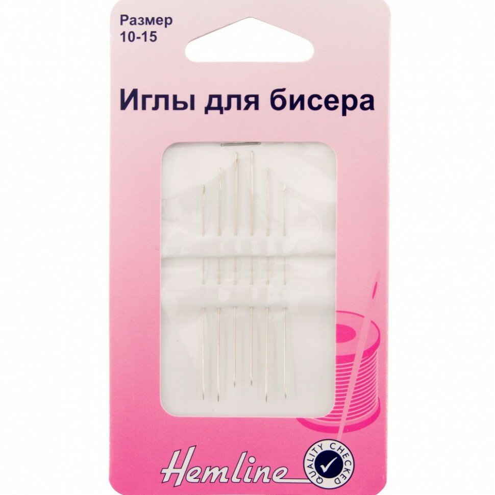 Иглы ручные для бисера #209.101 Hemline № 10, 50-55 мм