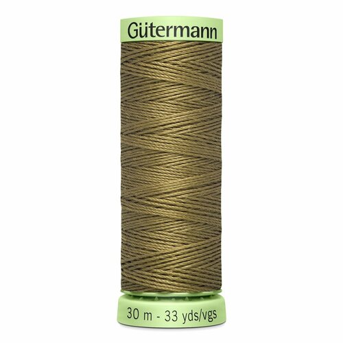 фото Нить top stitch 30/30 м для декоративной отстрочки, 100% полиэстер, gutermann 744506 (528 защитно- оливковый), 5 шт