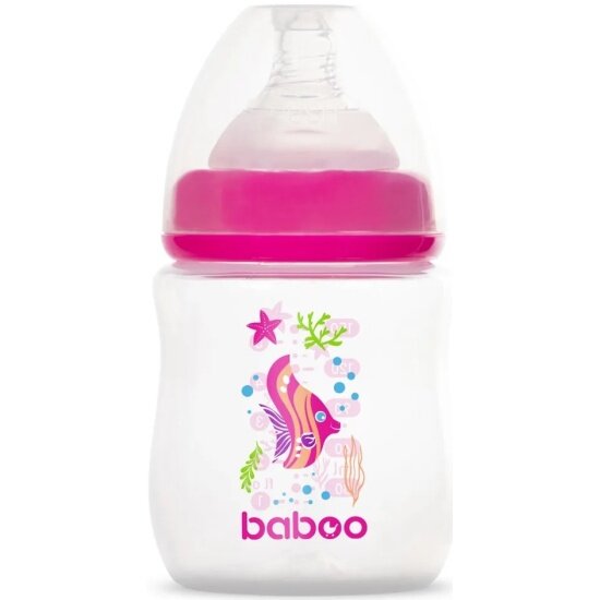 Бутылочка Baboo 3-113 Sea life розовый 150 мл 0 мес+