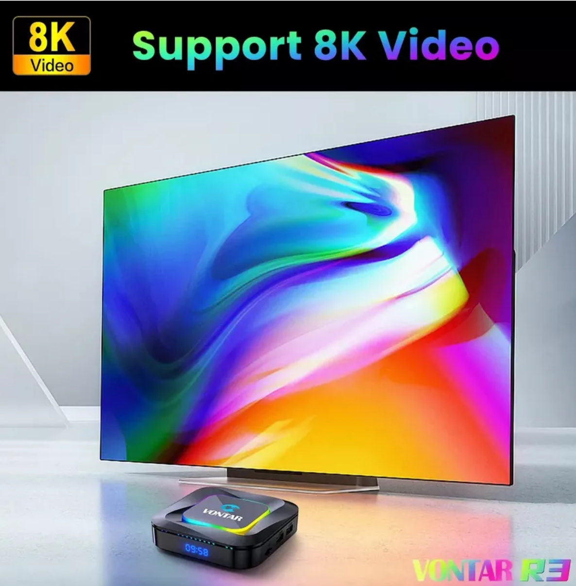 Смарт ТВ Приставка Vontar R3 RGB 4/64GB — фото 3