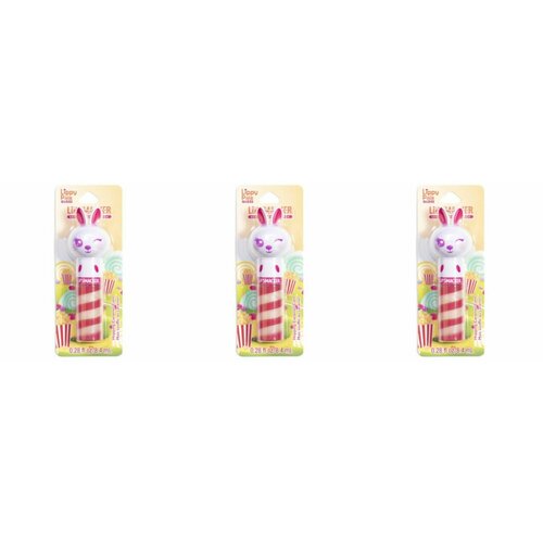 Lip Smacker Блеск для губ Lippy Pals Gloss Hopping Caramel Corn с ароматом карамельный попкорн, 8.4 г, 3 шт