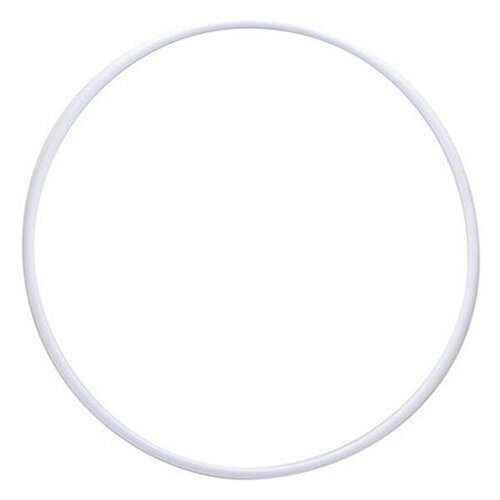 Обруч пластиковый гимнастический энсо, d 650 мм, арт. MR-OPl650, белый, под обмотку обруч гимнастический энсо mr opl700 пластиковый диаметр 700мм белый