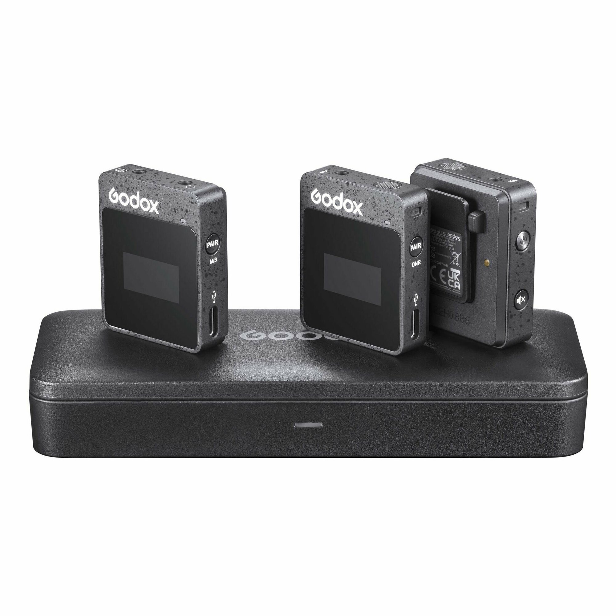 Петличная радиосистема Godox MoveLink II M2 (петличный микрофон, беспроводная петличка), с дальностью до 100 метров